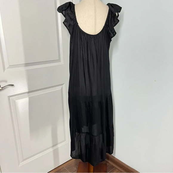 Raviya black see through tiered cover up size S - Picture 9 of 11